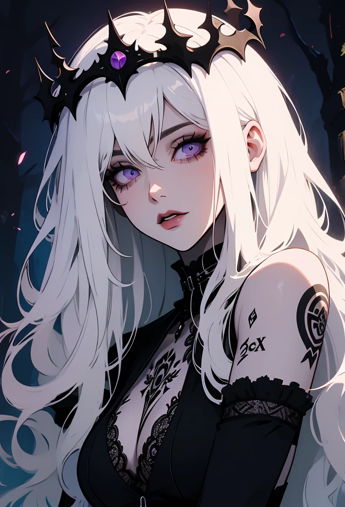a girl monster, slave, chained, beautifu, Full-length, lots of details, delicate facial features, piercing eyes, sharp fangs, pale skin, thick chains, dark background, cinematic lighting, dramatic shadows, gothic style, moody atmosphere, dark fantasy, high contrast, muted colors