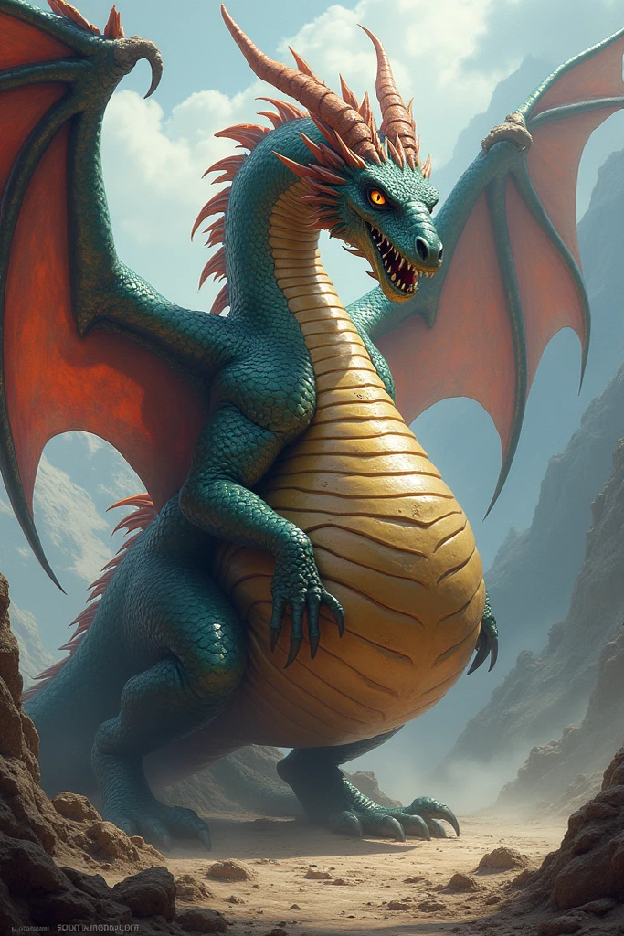 dragon breathing fire