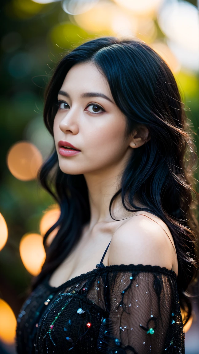 highest quality, epic realistic, ((in the pitch black darkness :1.4)), ((portrait:1.5)),(background: dark ) high contrast ,glorious picture, lowest lux, lighting face, she's comfortable, dark plain shirt, looks incredible, (8k, Raw photo, Highest quality),(epic realistic:1.5), a woman, face,(detailed eyes:0.8),(looking at the camera:1.4), (Highest quality), ( high contrast, deep shadows),Intricate details,cinematic,((skin:1.4)), (long dark hair:1.3), long hair, messy ,(Hdr:1.5),Detailed, colors, Superior quality, ( starry sky: 1.4), Masterpiece, Raw Photo (20-year-old, looking at viewer), beautiful, (wearing dark shirt,), perfect, natural, perfect composition, portrait, perfect face, smiling expression, Captivating eyes, Bright details, Tight lips, (High Skin Detail),, (blue tint: 0.6), (sale: 0.8), (bloody: 0.7), Key lighting , (backlight: 0.5), Medium depth of field, Canon 5d, 50mm lens, f/4 apertures, (Ultra-detailed, Complex detail), sharp focus, soft colors, 8k, Absurd, 80mm, dark background, photography, smiling, pinay, filipina, small boobs