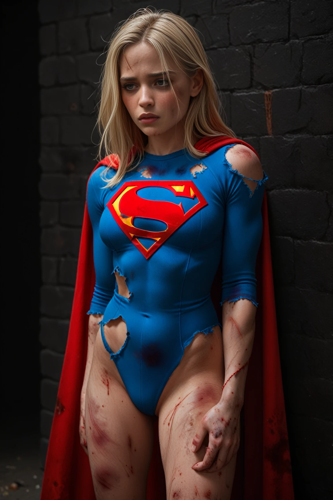 (( Your clothes are torn, your clothes are tattered, his pantyhose are torn)) sem calcinha, no-bra. SUPERGIRL Madura, ela tem 45 anos de idade. She's screaming, she is crying. ela tem cabelos loiros, cabelo longo. She is in the dungeons of an abandoned castle. Fish net pants cursing, Liga do Amor. Jurando uma renda de fita de empregada. Capturado, Abandonado pelos corredores, Sequestrado. tied with arms above head and legs apart under a large metal frame. She screams and screams to call her enemies and beg for mercy and bursts into tears. em seguida, The ropes run down the middle over her back through her married sleeve swimsuit to tie her legs just above her knees and ankles. Vestindo um obsceno, Apertado, decotado, roupa de banho sem mangas, Feeding with fishing net and garter belt and wearing a grosted metal collar around the neck. Ela grita e grita, Em um castelo masmorras. barefoot. Seus tornozelos, Wrists and neck are fastened with chains. Forced into prostitution. envergonhado. Capturado. Abandonado pelos corredores. Sequestrado. Powerless. ( Ela tem muitos pelos pubianos, pelos pubianos. Ela tem muitos pelos nas axilas, pelos nas axilas, she's not shaved, without hair removal)) roupas molhadas, suadas, pubis molhado. (( a sua urina escorre por suas pernas, dripping on the floor. It has a large puddle of urine on the floor)) Ela esta com hematomas pelo corpo. ((Barefoot. Barefooted))