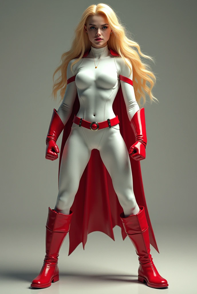 cinematic film still cute 20-year-old woman superhero with short blonde hair wearing a white bodysuit and a red cape flying over a city,(white bodysuit and red cape:1.3),cute supermodel face,full lips,intricate detailed background,(wide_shot:1.5),(full_shot:1.5),(full body shot:1.5),white bodysuit and red cape,boots,(big muscles:1.5),(huge breasts:1.2),(realistic skin texture:1.5),(detailed skin:1.5),<lora:add-detail-xl>,<lora:bombshell_v2>,large breasts,big boobs,huge tits,<lora:uberfit_lora_sdxl>,uberfit,muscular,athletic,<lora:AtomictitsXL:0.2>,Atomictits,<lora:amzn_mscles_64_new:0.5>, amzn_mscles,muscular,thick_thighs, . shallow depth of field, vignette, highly detailed, high budget, bokeh, cinemascope, moody, epic, gorgeous, film grain, grainy