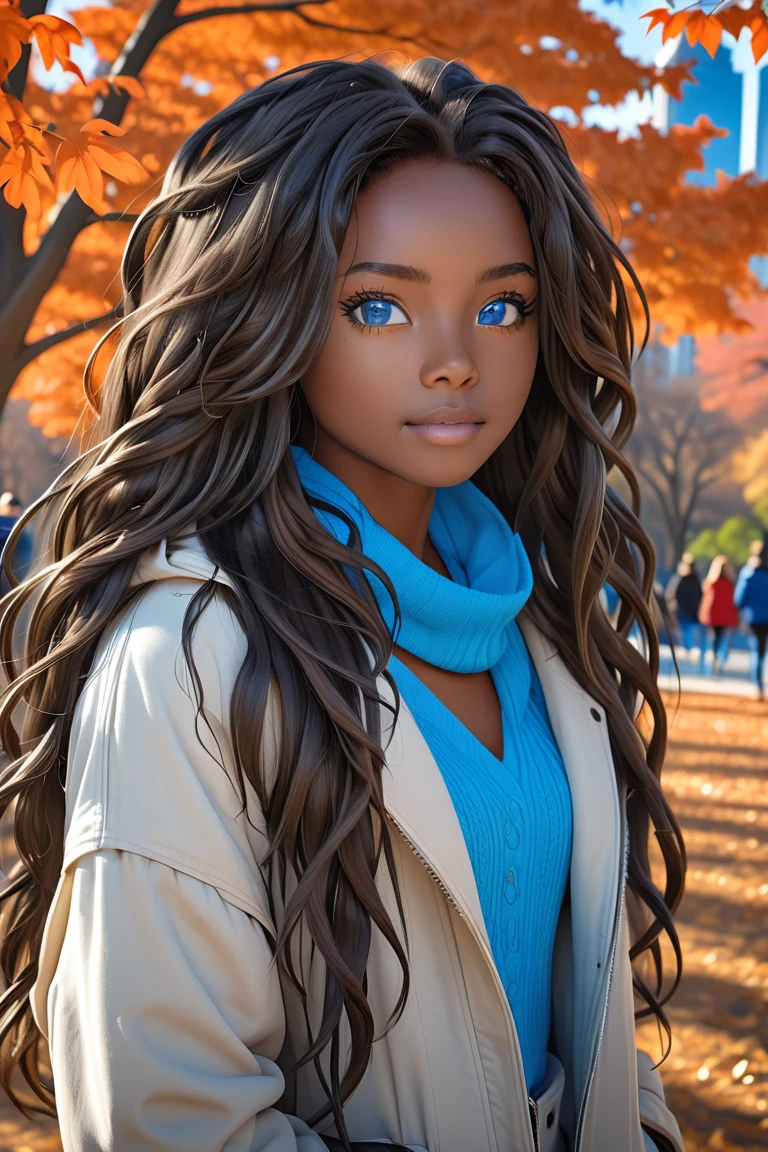(masterpiece, highest quality:1.2),Woman with wavy hair, ,Beautiful Eyes,Delicate black hair，Attractive eyeshadow( Black:1.2)( Dark Skin:1.2)，African,( Smooth Skin:1.2)( Wear a sexy sweater:1.2)， Slender body proportions，Wet sexy plump lips，Perfect Fingers、Kilimanjaro、Beautiful African Landscape、Rin々しく聳え立つKilimanjaro