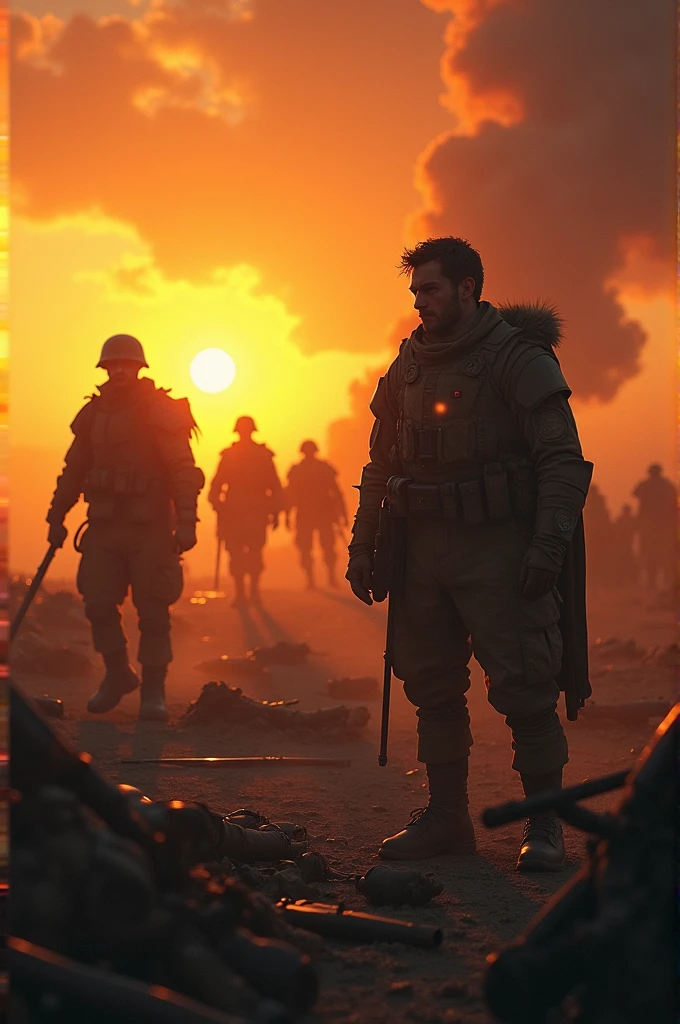 Hours passed, and the sun began to dip below the horizon. The battle ...