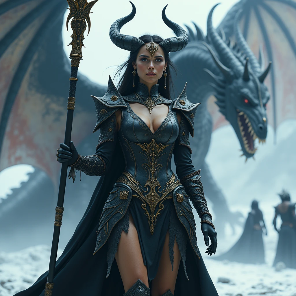 demonic woman with horns and wings standing in front of a mountain, beautiful succubus, succubus | medieval, beautiful elegant demon queen, succubus, demoness, succubus in tight short dress, demon armor, demon woman, diablo 4 lilith, demon girl, demonic dragon inspired armor, epic fantasy art style hd, dark fantasy style art, epic fantasy digital art style