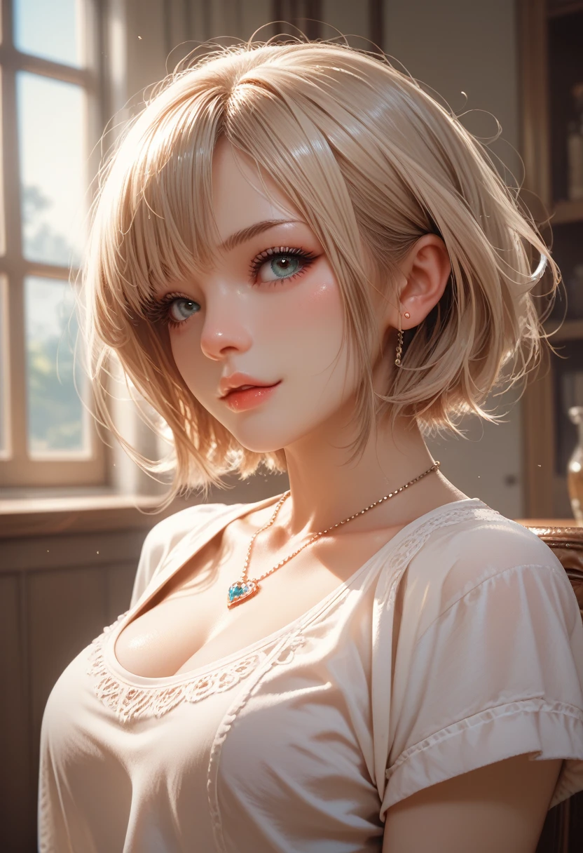 <lora:mgk_akane:1>,mgk_akane,blonde hair,short hair,blue eyes,standing,Ultra-detail,(highres:1.1),best quality,(masterpiece:1.3),cinematic lighting,