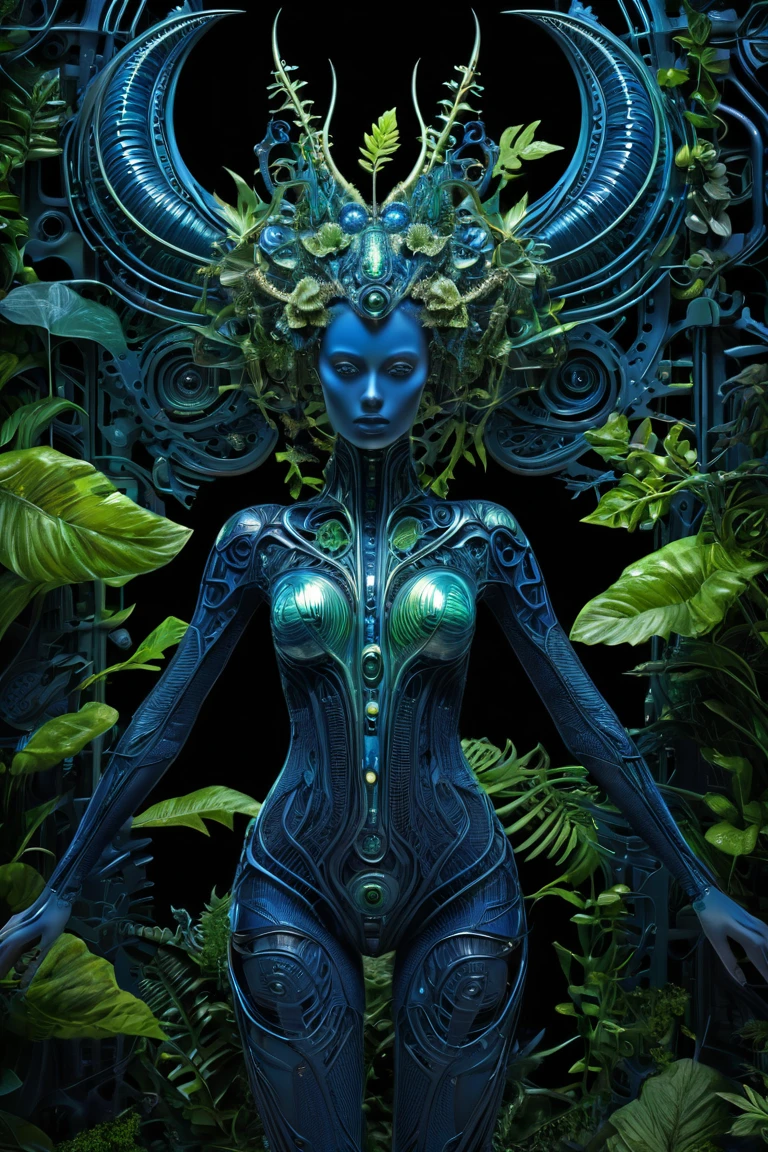 {"prompt": "\"rating_questionable, rating_violence=Extreme, Hyperrealistic, masterpiece,score_9, score_8_up, score_7_up, score_6_up,   a hauntingly beautiful, eerie alien jungle, dominated by flora with intricate, self-replicating fractal patterns, reminiscent of the biomechanical aesthetic of H.R. Giger, with tendrils and leaves that resemble mechanical components, such as copper wires, cogs, and gears, blending seamlessly with organic, pulsing matter, in shades of deep indigo, iridescent blues, and neon greens, set against a dark, misty background that evokes an otherworldly atmosphere, with subtle, eerie luminescence emanating from the plants themselves, as if they are alive and glowing from within, with delicate, lace-like details and textures that invite the viewer to explore the depths of this extraterrestrial ecosystem. High Definition K, (Detailed and Intricate:1.1), Digital Art, Photo, Realistic, Cinematic, (Beautiful Studio Lighting:0.5),vivid colors,", "negative_prompt": "censored,(((bad anatomy))), worst quality, low quality, low contrast, blurry, low quality, medium quality, watermark, username, signature,", "seed": 3706744307, "use_stable_diffusion_model": "IrisHeavenlyBlue-3heartschasingDragons-0.50000", "clip_skip": false, "use_controlnet_model": null, "use_vae_model": "sdxl_vae", "sampler_name": "dpmpp_2m", "width": 832, "height": 1280, "num_inference_steps": 50, "guidance_scale": 10.0, "use_lora_model": "DGFC", "lora_alpha": 1.0, "use_embeddings_model": null, "tiling": null, "use_face_correction": null, "use_upscale": null}