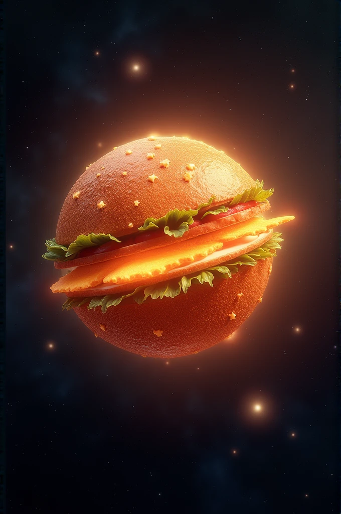 A star that looks like a sandwich