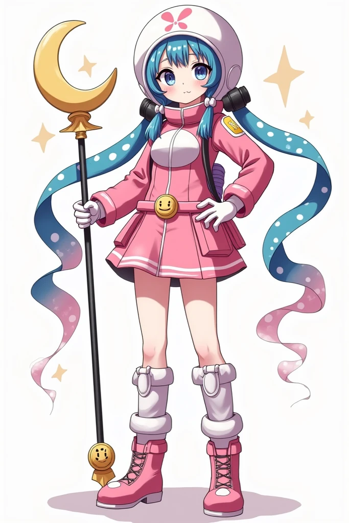 (masterpiece, best_quality, ultra-detailed, immaculate:1.3), epic, illustration, rough digital painting, (full body:1.2), 1girl, solo, [:creative costume design,:0.2] summoner, purple winter coat, albino, bombshell light sea green hair, Brushed Out Curls,twin drills, (athletic:1) build, simple background, jrpg character concept art, in glowing China, bombshell hair, azure hair, short hair, running<lyco:EnvyCuteMix15:1>