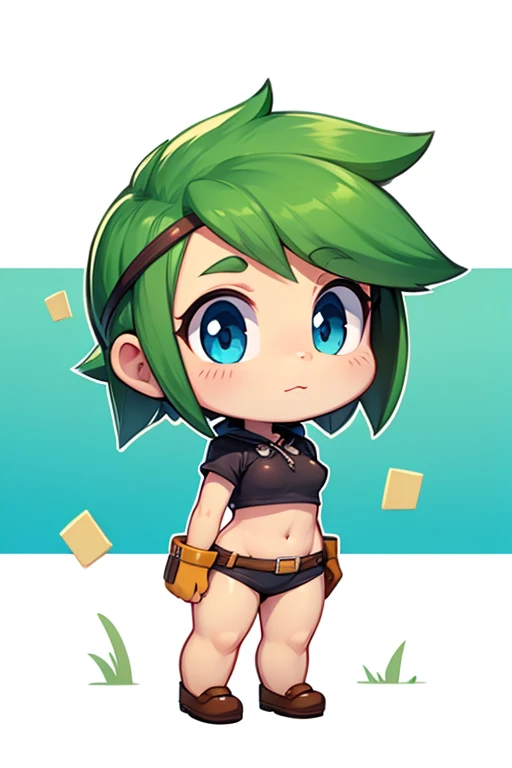 boy, squirrel, furry, bodyfur, camisole, bottomless, diaper, gloves, boots, chibi, happy, sparkling eyes