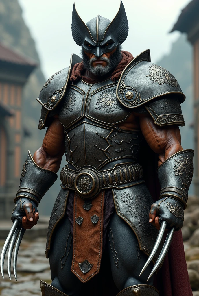 In the midst of a snow-covered battlefield, a towering ice giant stands menacingly. His massive frame is draped in frosty armor, with shards of ice glinting in the dim light. In his hand, he wields a colossal battering ram, its surface etched with ancient runes. Atop his head, a helmet adorned with imposing elk antlers adds to his fearsome presence. The ground trembles with each step he takes, his icy breath visible in the frigid air as he surveys the land with cold, piercing eyes, very strong e musculos, armor