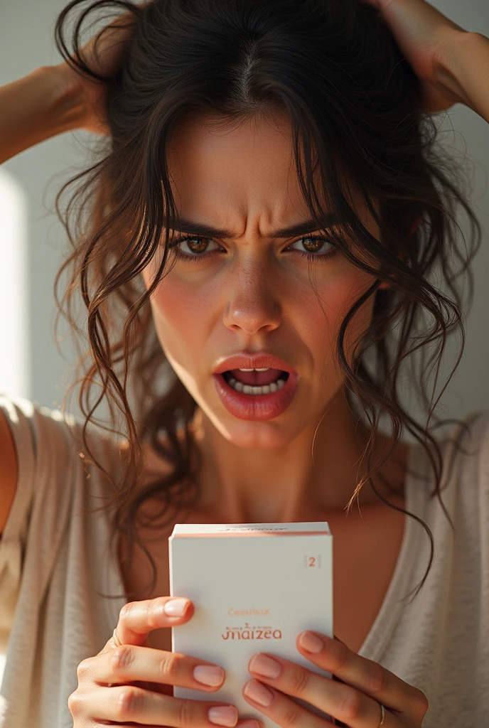 An image of an upset mother complaining