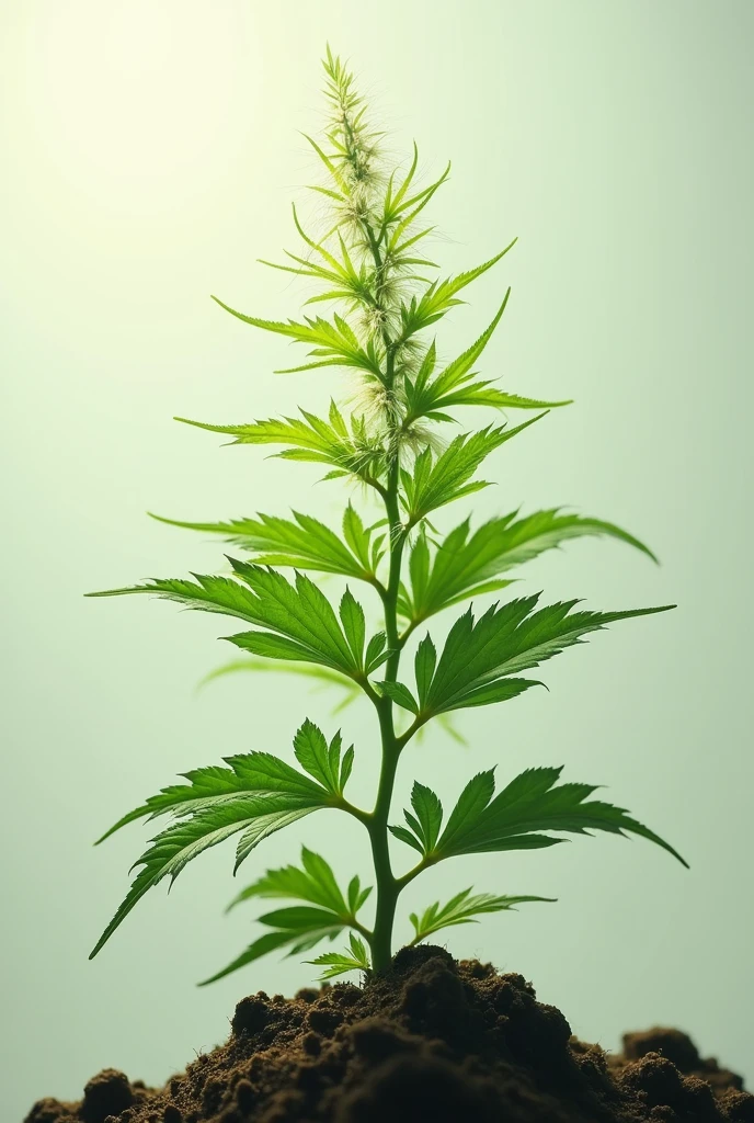 A cannabis leaf