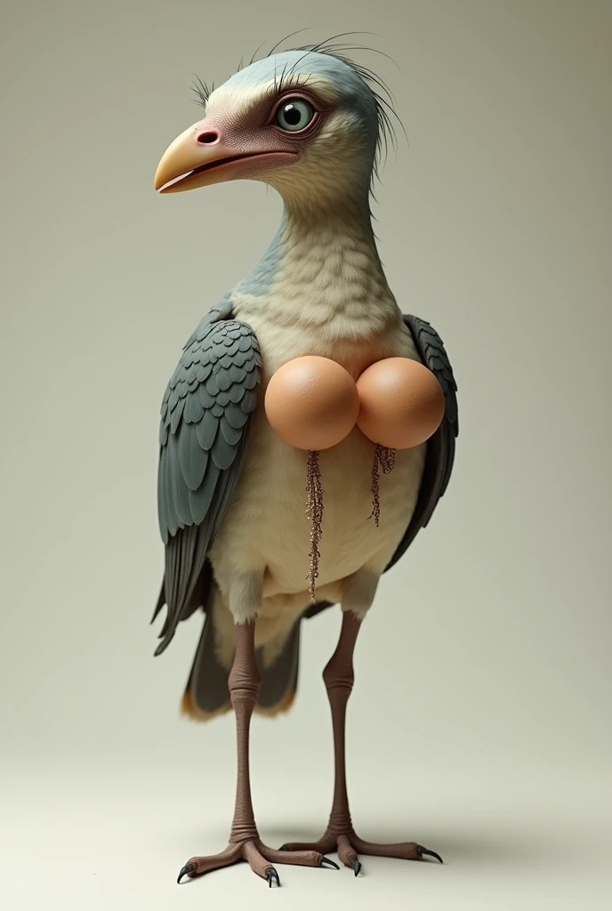 An anthropomorphic Chocobo with massive padded soles and padded toes, massive penis, massive balls,