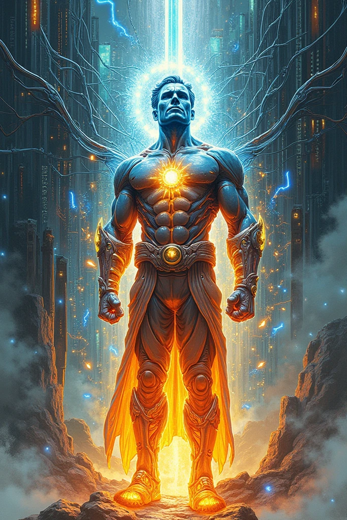 Create a cosmic-level superhero