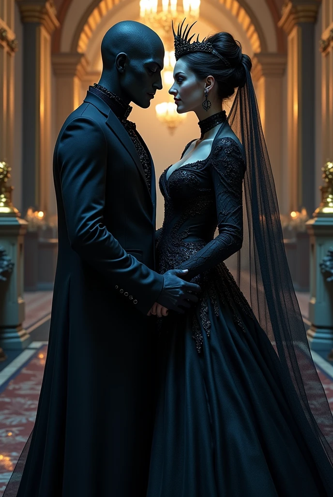 White vampires in the dark night