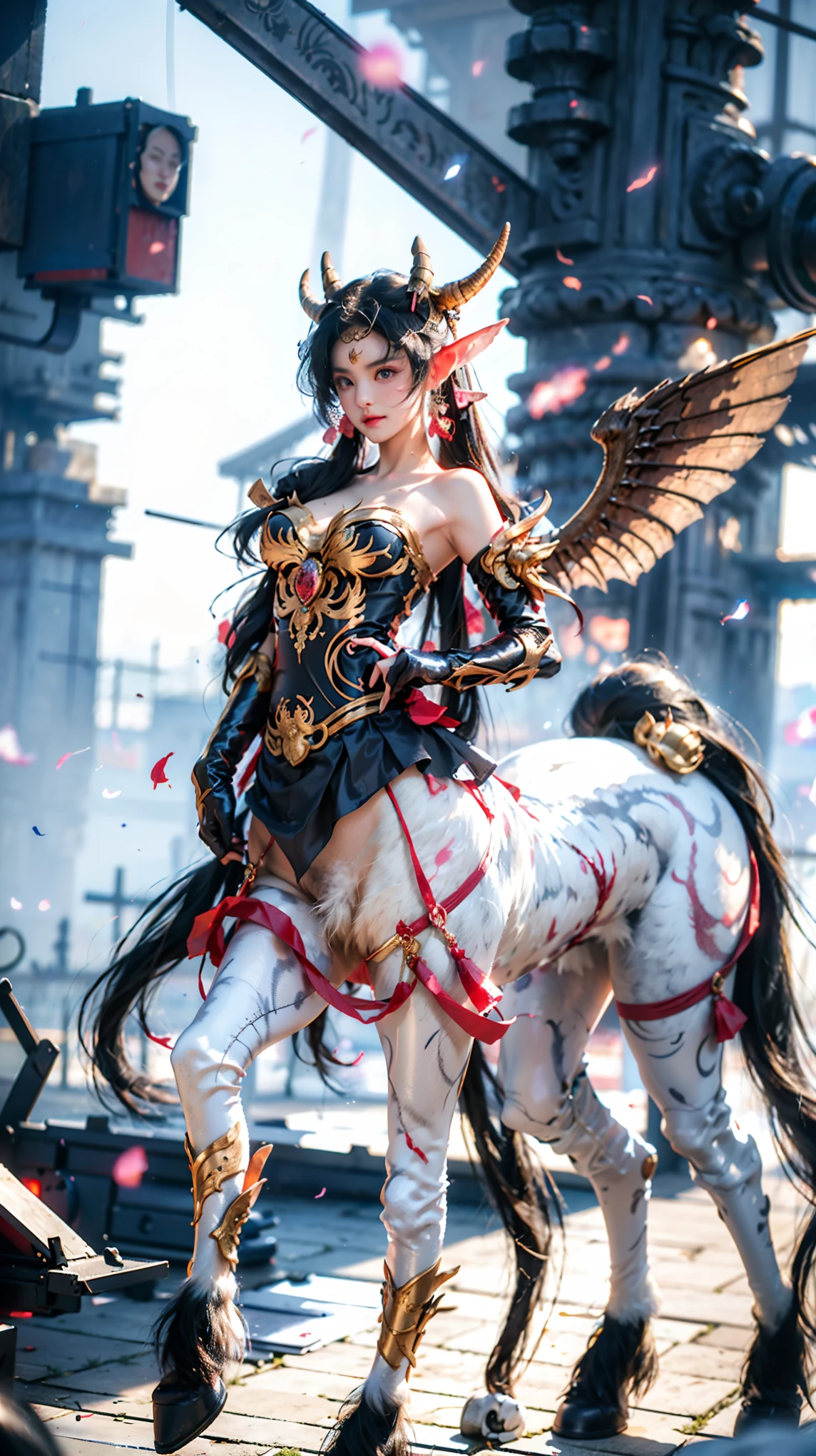 creates an epic picture ,超大广horn、Ultra deep depth of field ,Super focal length 、Super-sharp 、Super complex、 super detailed 、 super realistic 、 are colorful、 supernaturalism ,使用全方位立体移动镜头多horn度拍摄为观众呈现超宏大神奇嘉年华盛况实景。 The Three Realms of the Multiverse(Elite Club :2),Exceed(9位女皇horn色:2):( The all-in-one cybercentaur &Centaur、Ashes and fire elements&Phoenix Girl、Wind Fairy&Fairy、Mermaid&Kraken、Cat girl&Sphinx Princess、Shenlong&Dragon Queen、Versatile Elf Queen、Tiefling&The succubus sucks blood&Demon Queen ),每位horn色具有独特的外观特征和魔法能力, Special Organs 、Artifact Equipment、Special scenes and natural phenomena,Clearly layered,Lively action,Creative Layout , geometry segmentation scene, Dynamically distributed material , Dragon Queen Blue Purple Tights , Exquisite Combination Scenes , super sexy 、 Super Curve 。 Inclusive Display , details are true ,Super intricate details, ultimate clarity , Ultra high quality output , makeup fine-tuning to make facial features 、 asymmetrical appearance , neoclassical Chinese and Western style (Dress、Casual Clothes、Warframe、 cyberpunk、Wedding Dress), Advanced Brush Tool , Combining Mythical Legends and Monster Characteristics (horn、tail、Tentacles、Wings、Feather、scale、nail、hoof、Anti-Joint 、Arthropod、fur、Chitin 、Pattern、Tattoo、, ornate decorations, etc. :2), Physiological Perfection、 standard medical beauty 、 Biological Adjustment , Super Giant Teardrop Papaya Big Chest 、Round and straight、Enchanting and sexy、Low body fat percentage ,The infinitely changing miracle magic decoration ( invisible coding :2), Epic Super Magnificent Magical Carnival Scenes 。Perfect childlike look,Perfect muscle lines, Narrowed Ribs 、Smooth shoulder blades、纤瘦腰腹与 Super Giant Teardrop Papaya Big Chest 形成强烈反差,Long body 、Beautiful curves、 Proud Business Line , Special Moves : Side knee bends、 Straightens waist and raises head、 Bunny jumps with hands behind back、 Spreads and raises knees、 Lifts head on the ground、Side bends、one knee up、 Group Ballet, etc. , Frequent interaction ,Lively action, Jade horizontal chest 。City mountains glow,Vegetation is abundant, Neon Symbols Float , The blurred outer space superstructure park logo glides through the sky 。Refer to Onlyfans 、 tiktok 、 Douyin and other social media materials , Using Mindjourney 、 Stable Diffusion advanced brush tool 、 Material Texture Pack、Special model library、Real Motion Capture Library。Fun,Light Code , Commercial Giant Production , Clean Picture ,True story,Vivid image, Turing Test ,Micro-expression,Grand Prize Entry,Focus on people, Highlight Moments ,Magnificent epic,Sacred,Group of people, Illusory Aura , holiday atmosphere, Fire Flash ,Colored smoke,tension,Rendering,jelly,} Lens Language ,A metaphor for concentrated computing power 、Implicit 、 Implies (Hall of Fame Characteristics、性tension::1.8)。