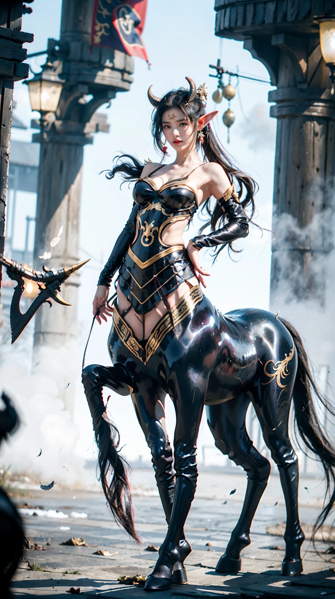 creates an epic picture ,超大广horn、Ultra deep depth of field ,Super focal length 、Super-sharp 、Super complex、 super detailed 、 super realistic 、 are colorful、 supernaturalism ,使用全方位立体移动镜头多horn度拍摄为观众呈现超宏大神奇嘉年华盛况实景。 The Three Realms of the Multiverse(Elite Club :2),Exceed(9位女皇horn色:2):( The all-in-one cybercentaur &Centaur、Ashes and fire elements&Phoenix Girl、Wind Fairy&Fairy、Mermaid&Kraken、Cat girl&Sphinx Princess、Shenlong&Dragon Queen、Versatile Elf Queen、Tiefling&The succubus sucks blood&Demon Queen ),每位horn色具有独特的外观特征和魔法能力, Special Organs 、Artifact Equipment、Special scenes and natural phenomena,Clearly layered,Lively action,Creative Layout , geometry segmentation scene, Dynamically distributed material , Dragon Queen Blue Purple Tights , Exquisite Combination Scenes , super sexy 、 Super Curve 。 Inclusive Display , details are true ,Super intricate details, ultimate clarity , Ultra high quality output , makeup fine-tuning to make facial features 、 asymmetrical appearance , neoclassical Chinese and Western style (Dress、Casual Clothes、Warframe、 cyberpunk、Wedding Dress), Advanced Brush Tool , Combining Mythical Legends and Monster Characteristics (horn、tail、Tentacles、Wings、Feather、scale、nail、hoof、Anti-Joint 、Arthropod、fur、Chitin 、Pattern、Tattoo、, ornate decorations, etc. :2), Physiological Perfection、 standard medical beauty 、 Biological Adjustment , Super Giant Teardrop Papaya Big Chest 、Round and straight、Enchanting and sexy、Low body fat percentage ,The infinitely changing miracle magic decoration ( invisible coding :2), Epic Super Magnificent Magical Carnival Scenes 。Perfect childlike look,Perfect muscle lines, Narrowed Ribs 、Smooth shoulder blades、纤瘦腰腹与 Super Giant Teardrop Papaya Big Chest 形成强烈反差,Long body 、Beautiful curves、 Proud Business Line , Special Moves : Side knee bends、 Straightens waist and raises head、 Bunny jumps with hands behind back、 Spreads and raises knees、 Lifts head on the ground、Side bends、one knee up、 Group Ballet, etc. , Frequent interaction ,Lively action, Jade horizontal chest 。City mountains glow,Vegetation is abundant, Neon Symbols Float , The blurred outer space superstructure park logo glides through the sky 。Refer to Onlyfans 、 tiktok 、 Douyin and other social media materials , Using Mindjourney 、 Stable Diffusion advanced brush tool 、 Material Texture Pack、Special model library、Real Motion Capture Library。Fun,Light Code , Commercial Giant Production , Clean Picture ,True story,Vivid image, Turing Test ,Micro-expression,Grand Prize Entry,Focus on people, Highlight Moments ,Magnificent epic,Sacred,Group of people, Illusory Aura , holiday atmosphere, Fire Flash ,Colored smoke,tension,Rendering,jelly,} Lens Language ,A metaphor for concentrated computing power 、Implicit 、 Implies (Hall of Fame Characteristics、性tension::1.8)。