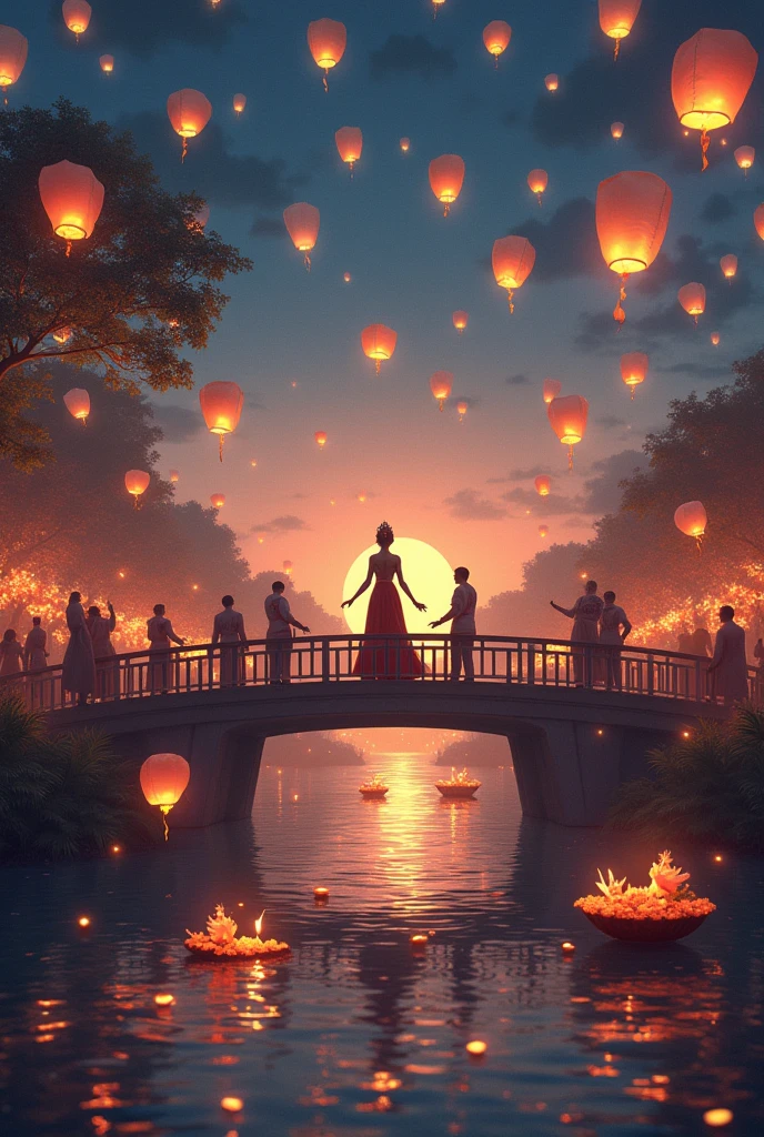  Loy kratong festival and sky lantern festival