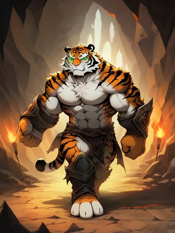 A majestic being, half man and half Jaguar, lurks in the heart of a dark forest. Around him, the Lua Cheia (Full Moon) casts a clear and radiant glow, illuminating the dense foliage. Striking a thoughtful pose on a mossy log, this ethereal figure is a sight to behold.
With muscles rippling beneath his taut, toned skin, the man-Jaguar hybrid wears his powerful feline features proudly. His jagged teeth glint in the moonlight, while his piercing amber eyes hold an intensity that speaks of an ancient wisdom and primal strength. Clad only in a loose, minimal