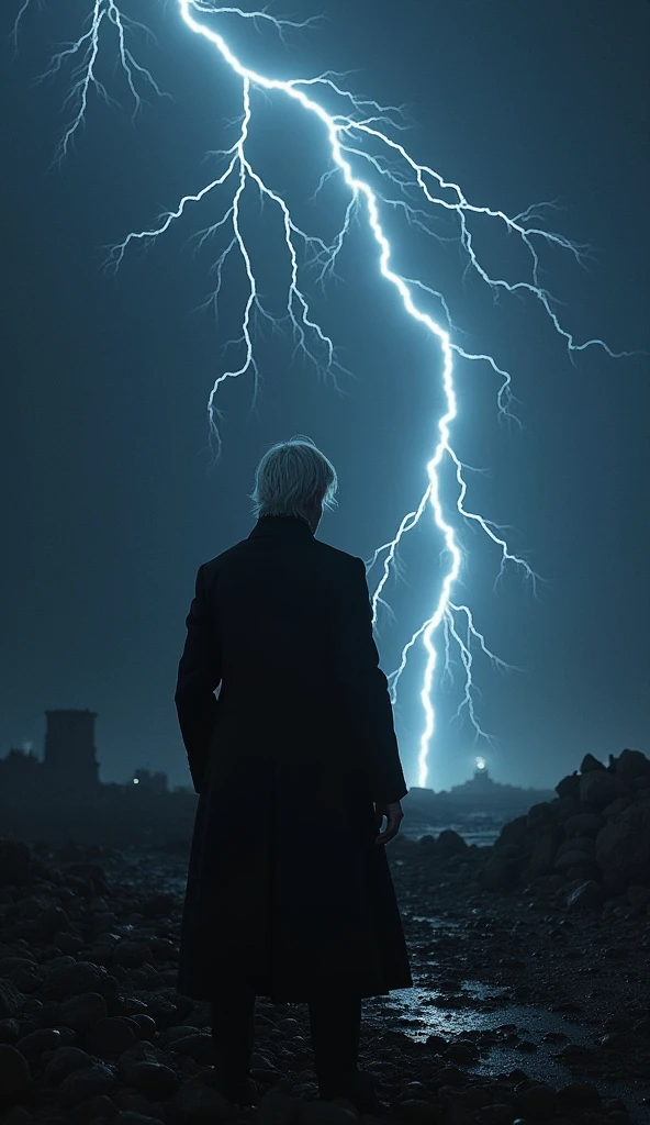 (masterpiece), 1man, 40 years old man, 1 man alone, only one man, male face, full body shot, storm, thunderbolt, thunder, lightning, aggressive, (frowned), manly face, night sky, thundermagic, full body, ((white hair)), (dynamic pose), shadows, ruins, destruction, evil, scary, sinister, (((perfect hands))), perfect face, starry sky, milky way, helmet, radiating aura, ripples, better hands, outdoors, BREAK, full body shot, photorealistic, best quality, (extremely detailed CG unity 64k wallpaper), ultra-high resolution, ultra-high definition, maximalist, 64k UHD, highres, intricate, intricate details, absurdres, highly detailed, finely detailed, ultra-detailed, ultra-high texture quality, DLSR, RTX, (HDR), detailed textures, ultra-high pixel detail, professionally color graded, full color depth, sharp focus, volumetric lighting, natural shadow, dramatic shading, dramatic lighting,