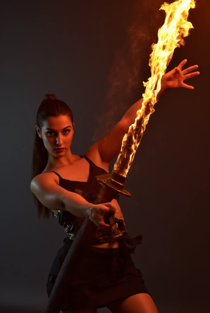 Rose arrow on fire