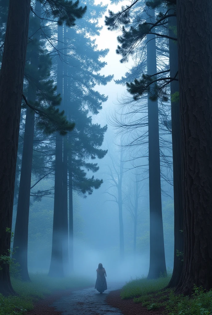 Picture this: a misty forest under a full moon, with shadows dancing between the trees and whispers of night creatures echoing softly. The color palette is deep blues and silvery whites—just pure enchantment.