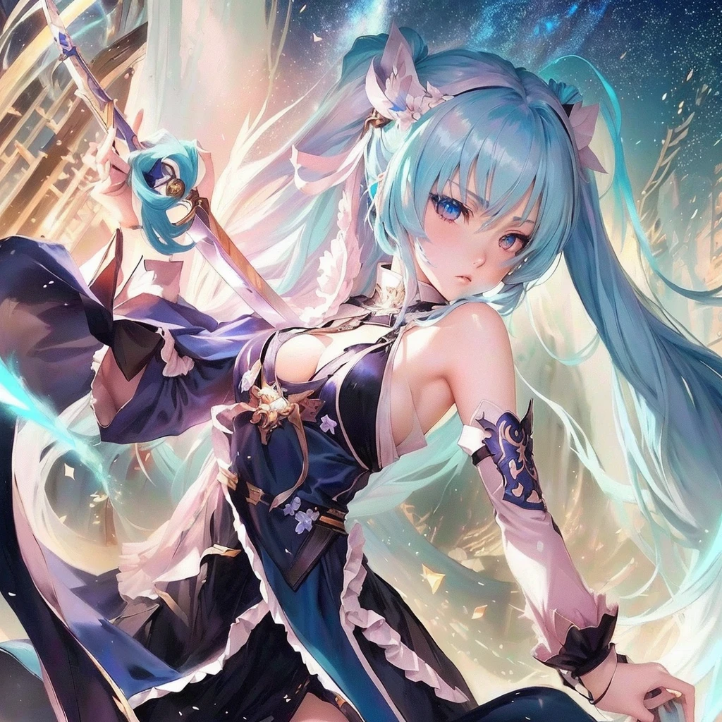 1girl, (stylized by Tyko Sallinen:0.9) and (Craig Thompson:1.3) , dark art, colorful Spray paint style, Orphism, behance, concept art, side-profile of a Dreamy Charming Cobalt Blue and Mint Mediterranean ([Scorpius constellation|Jackfruit] of Haste:1.3) , it is engraved with Angora wool and Worn-Out patterns, it has ornate details, intricate details, background is Revealing Montreal, lush hillside and field, Hazy conditions, Bokeh, Anime screencap, Peaceful, rim light, F/2.8, Pastel Colors, Magic the gathering, MOBA style, ultra high res, highly detailed, comic book cover