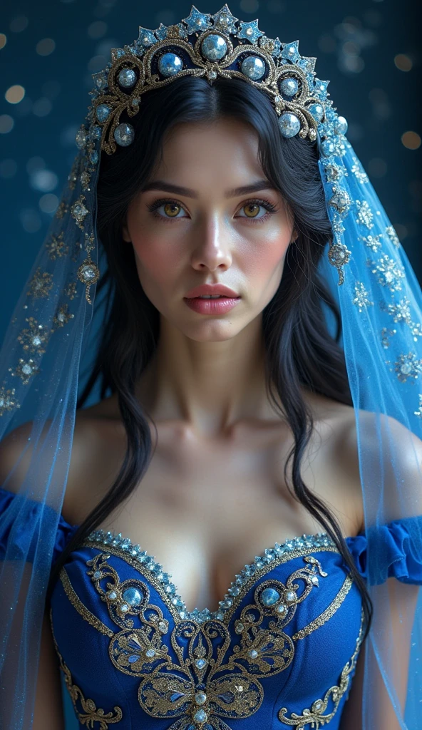 Green eyes, see through blue fabric shirt, nipples showing through shirt, cute