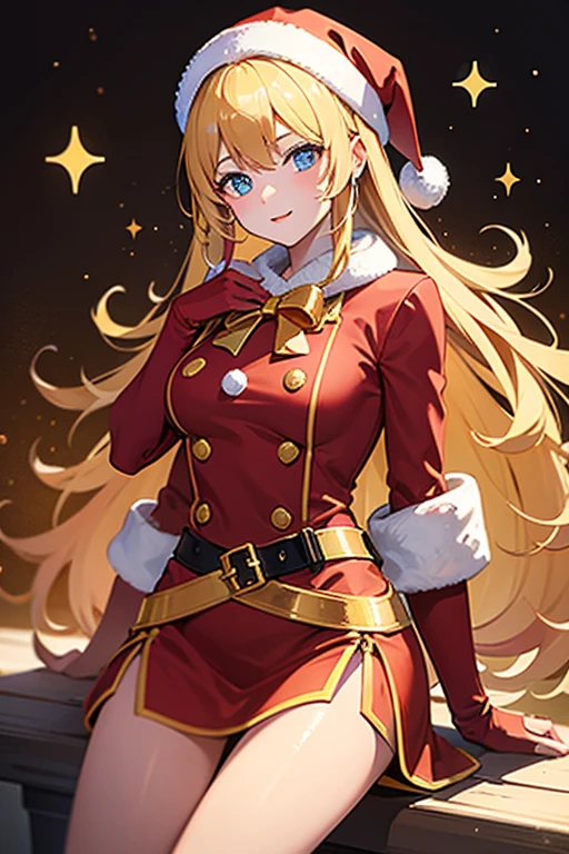((mesa, melhor qualidade, high resolution, nffsw, pixel perfeito, 4K, nffsw, nffsw))), 1 garota em, solteiro, Sozinho, Bela、corpo inteiro visto、 ((Medium length wavy hair, franja, cabelo castanho)), ((Olhos castanhos, Beautiful eyelashes, olhos realistas)), ((rosto detalhado, rubor:1.2)), ((Textura suave:0.75, textura realista:0.65, fotorrealista:1.1, estilo CG de anime)), medium breasts, dynamic angle, corpo perfeito, ((Santa Claus Costume、 red and white knitted hat、Red sweater with wide shoulders、Saia longa vermelha larga、 meias pretas、salto alto)), Kamimei、um colar、brincos、Salas de aula sem pessoas、Sente-se em uma mesa、mais baixo&#39;I took my foot off the table......................................、evening、、、Very embarrassing panic smile、(((Lift the skirt with your right hand、rubbing the chest with the left hand、abra as duas pernas、abra bem os joelhos)))、(Calcinha de renda floral rosa)、、、Angle from below