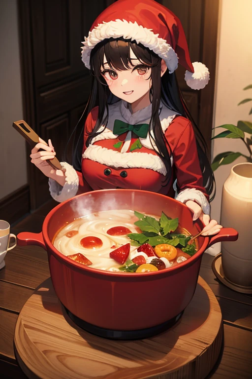 One girl,alone,black eye,Black Hair,Glasses、Braided in front,smile,whole body,foot,Small breasts,Japanese traditional clothing,開foot、underwear、Mini Girl, In the food,In the container,,Partially submerged,sweet,,No shoes,