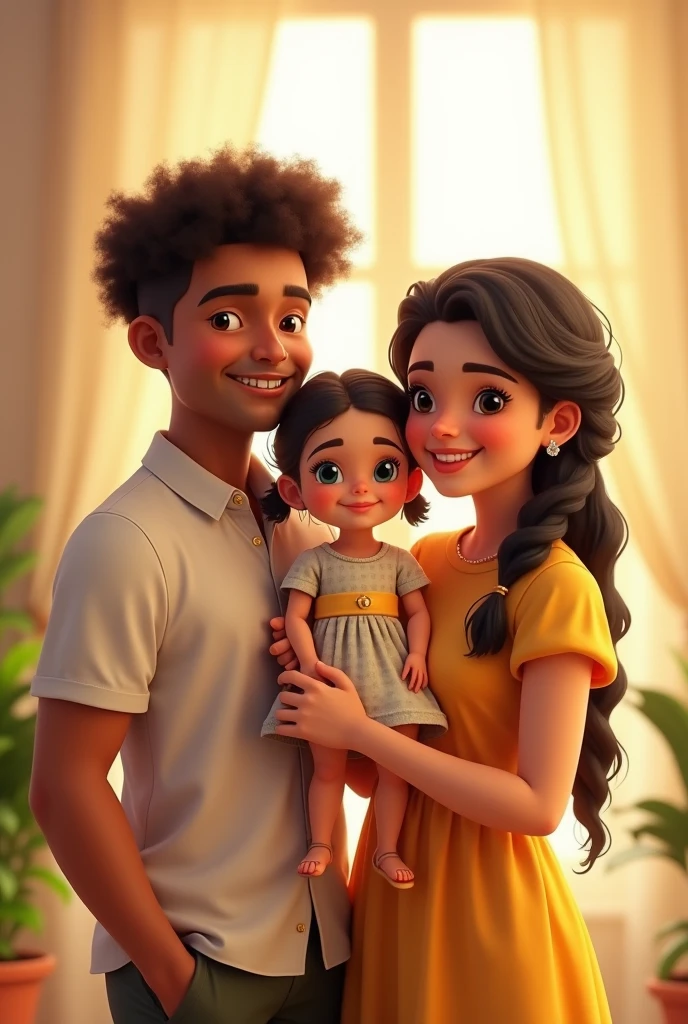 Afro-mestiza family worried about their daughter