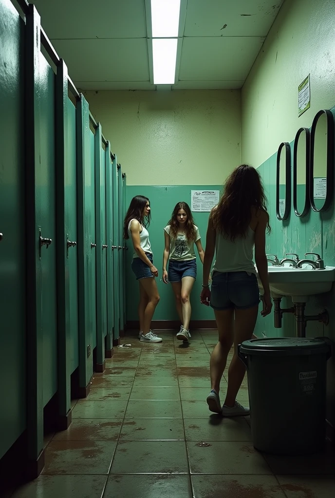 Naked girls getting raped in girls locker room by man