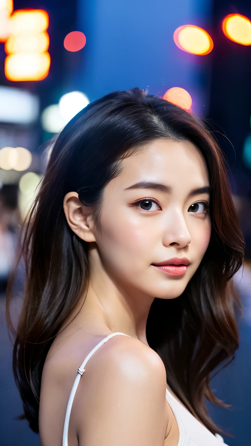 best quality, epic reality, ((in the pitch black darkness :1.4)), ((portrait:1.5)),(background: dark ) high contrast ,glorious picture, Minimum illumination, lighting Face, She was comfortable, wearing underwear, it seems, (8K, original photo, best quality),(epic reality:1.5), a woman, Face,(exquisite eyes:0.8),(looking at camera:1.4), (best quality), ( high contrast, Deep shadows),intricate details,Work,((skin:1.4)), (long dark hair:1.3), long hair, messy ,(high dynamic range:1.5),detailed, color, upscale, masterpiece, original photo (20 years old, looking at the audience), fair, (wearing underwear,), (((bare breasts))), (((bare breasts))), (((bare breasts))), (((bare breasts))), perfect, nature, perfect composition, portrait, perfect Face, Smile expression, charming eyes, Bright details, close lips, (高skin细节),, (blue tint: 0.6), (Sale: 0.8), (bloody: 0.7), Accent lighting , (backlight: 0.5), medium depth of field, Canon 5D, 50mm lens, F/4 apertures, (Super detailed, intricate details), sharp focus, soFt color, 8K, absurd, 80mm, dark background, photography, Smile, ease ,