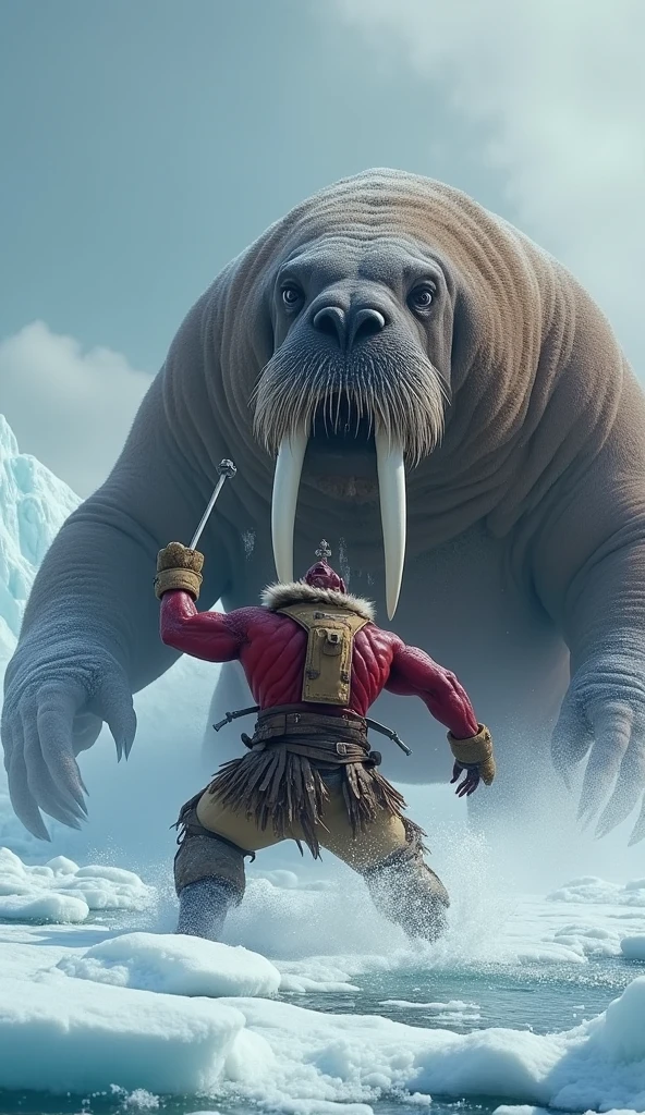 Spawns a dwarf fighting a penguin 