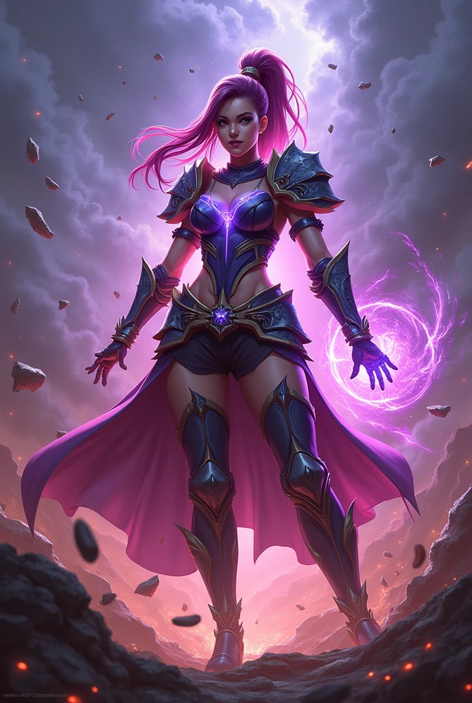 Raya in the style of League of Legends