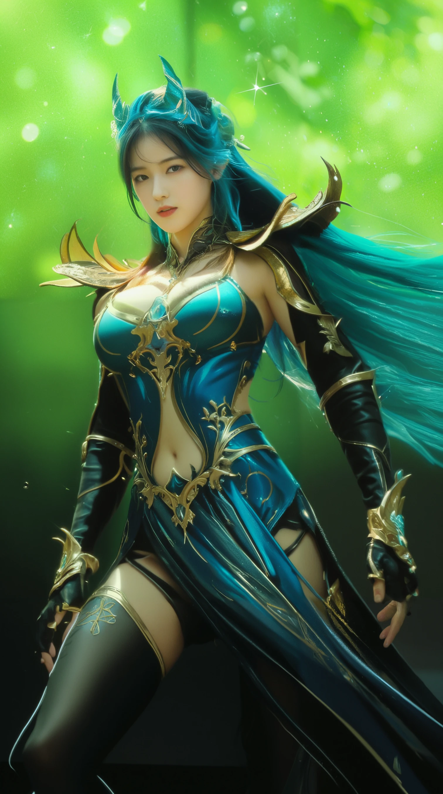 (a close-up of a female creature with a sword in the water),(best quality,4k,8k,highres,masterpiece:1.2),ultra-detailed,(realistic,photorealistic,photo-realistic:1.37),Gwent concept artwork,artgerm,professional,vivid colors,portraits,fantasy art, intense, flowing water, reflective surface, magical atmosphere, artgerm detailed, sharp focus, piercing yellow eyes, determined expression, intricate sword, dynamic pose, perfectly balanced composition, realistic textures, visually captivating, illuminated from the side, soft and warm lighting, artgerm signature style