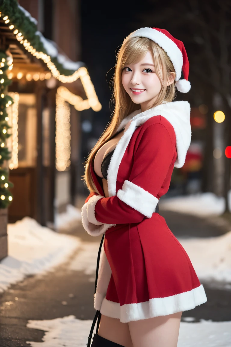 masutepiece, naked rubber suit,BDSM,Christmas tree decoration,Red corset,Red Santa Claus,gargantilha,NSFW.1:2,((top-quality、in 8K、​masterpiece:1.3))、Crisp focus:1.2、Beautiful woman with perfect body shape:1.4、white breast cleavage:1.2、a wet body:1.5、Highly detailed facial and skin texture、A detailed eye、二重まぶた、22 year old Japan girl、Big split V on the chest、Lower the chuck to full open,a blond,grasp five fingers,Mei Nagano,white fur hood ,