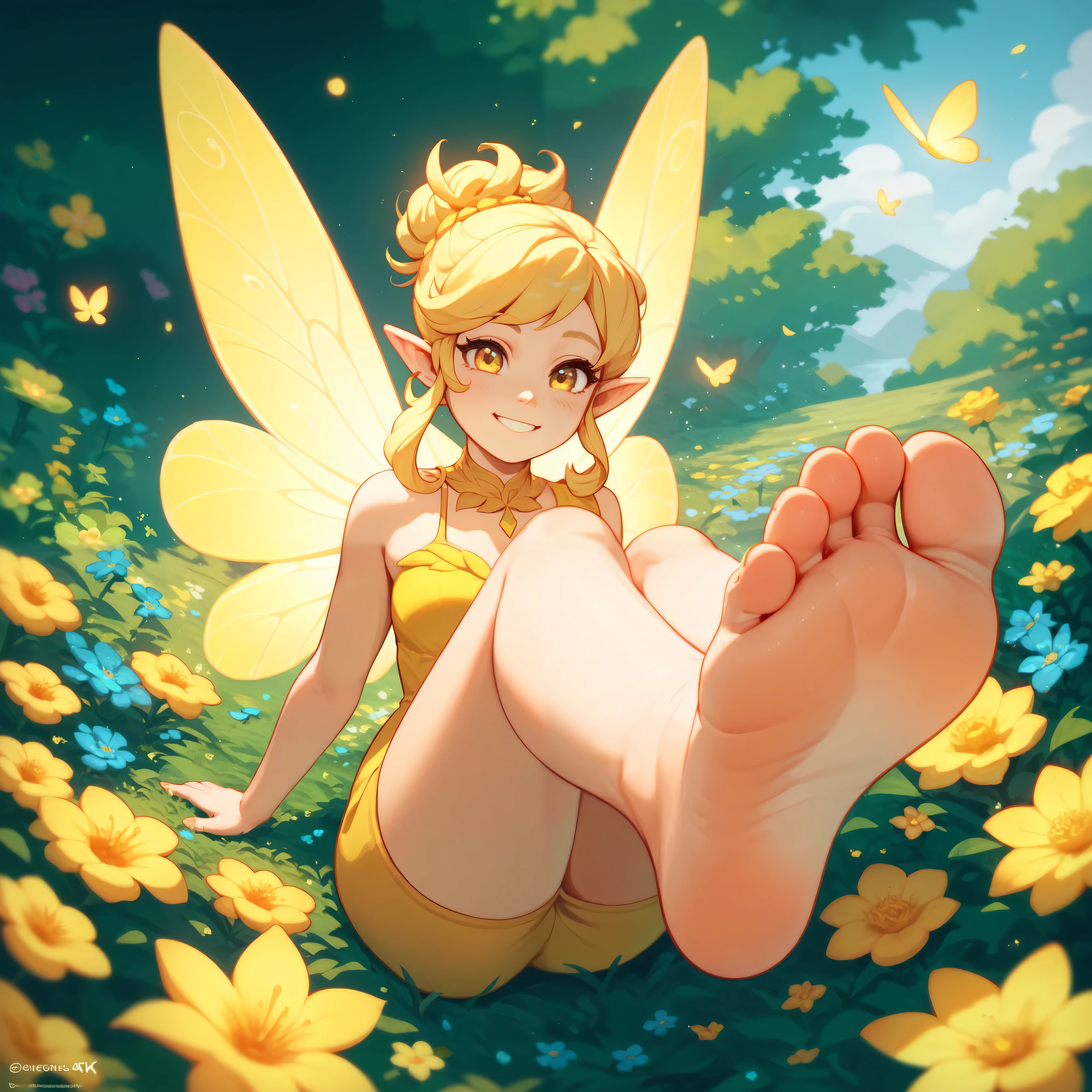 Anime fairy, Small Beautiful Tits, beautiful ass and pussy. Beautiful tight anal hole with a stick inside. naked, Without clothing, sleeping.
