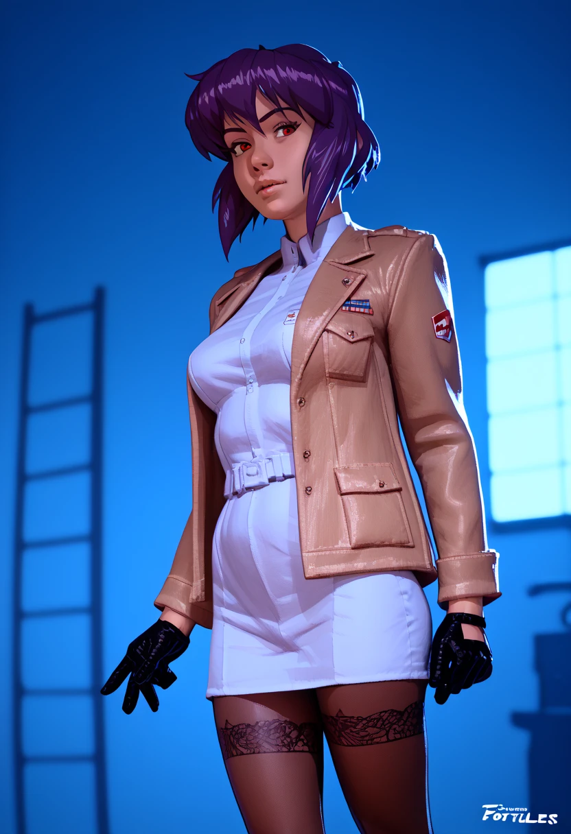 NSFW render of motoko kusanagi hentai scenes. motoko is alone in a dark and wet parking garage. she is wearing her tan military dress uniform. tan jacket, white undershirt, red dit, skirt, pantyhose. . author: (fossa666:1.5)r (taran fiddler:1.5),\ (pixel sketcher:1.4) masterpiece, detailed Bonifasko lighting, [crepuscular ray], best details, real life, depth of field, detailed background ; dim lighting, flashlight lighting, solo, . . ,female, (motoko kusanagi ), (\), ,, (motoko kusanagi:1.2), seductive walk, femme, genitals, , medium breasts, clear details, (, realistic sweaty skin textures, translucent body, you can see under her skin, , ,s, stand alone complex, various poses, ,, gloves, stockings, 1girl, one girl, 1girl, solo,
