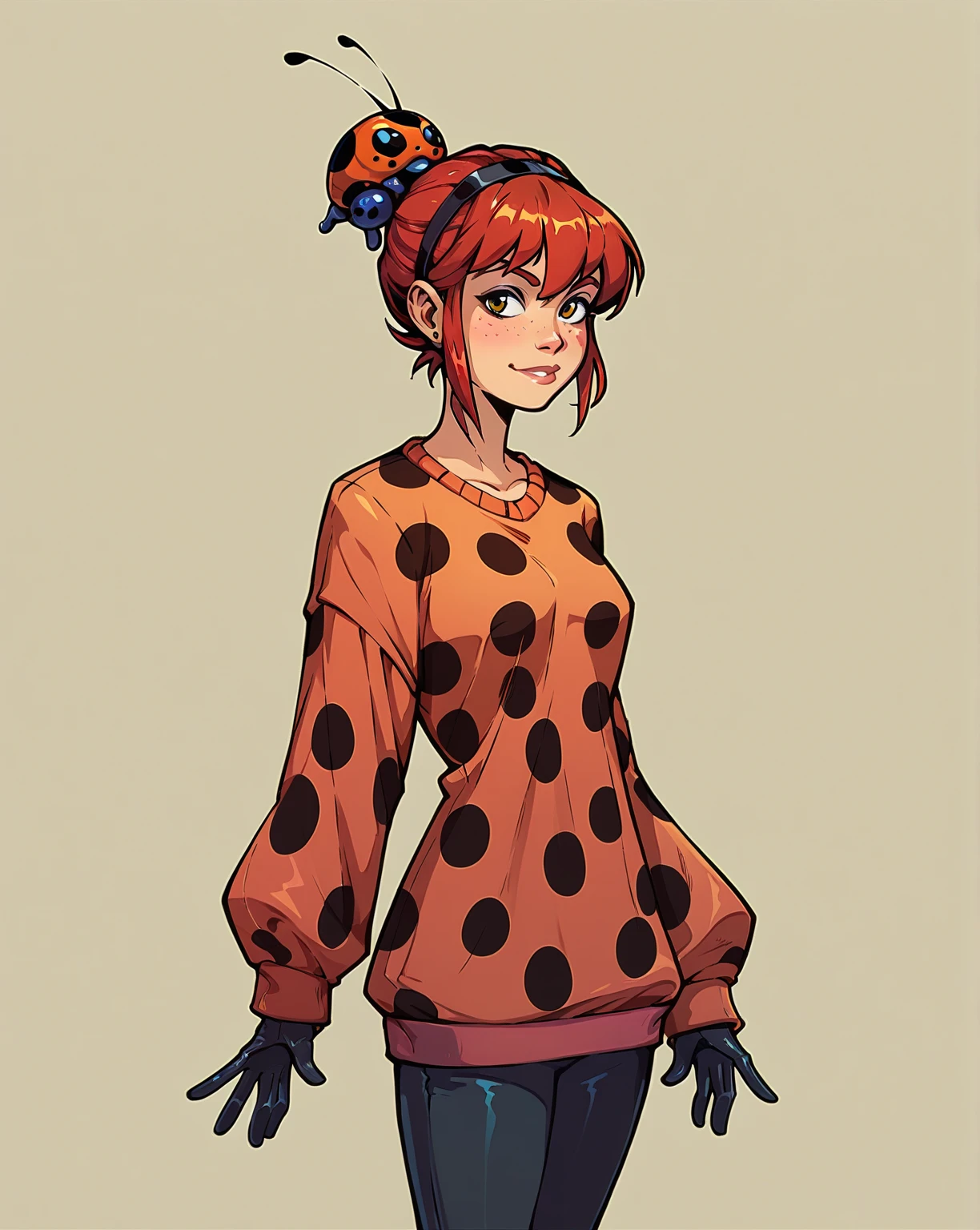 ladybug in different poses