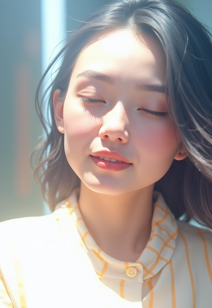 Super Beautiful Adult Face、、1 persons、Sleep on your back、Raise the chin、slightly open eyes、Dull eyes、Climax look of thin lipstick、troubled look、Top image quality、masutepiece 、portlate、red blush、fullnude、