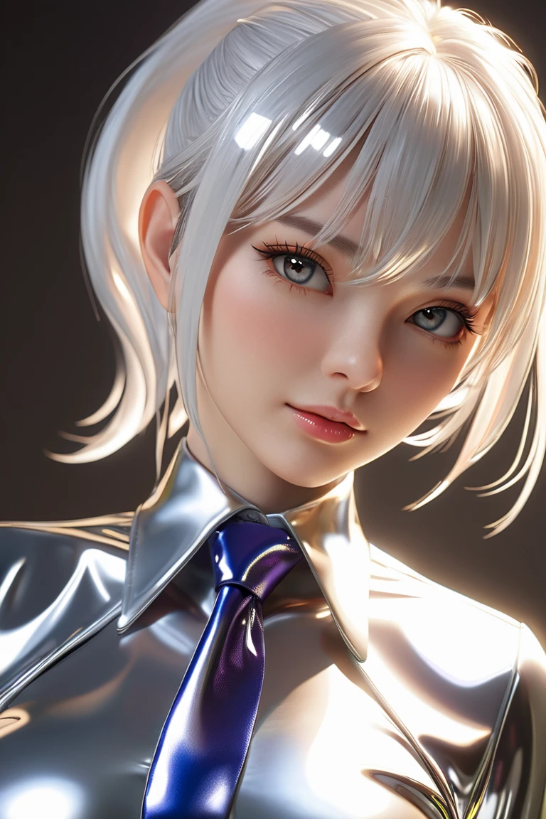 NSFW,Correct human anatomy、(a ultra cute beautiful girl wearing office suit:1.5),(charming smile:1.25),large clear light blue eyes,droppy eyes,balanced eyes,transparent white skin,(silver hair:1.5),photorealistic, 8k, ultra-detailed, masterpiece, realistic, vivid colors, beautiful detailed eyes, beautiful detailed lips, extremely detailed face, intricate details, hyper realistic, cinematic lighting, dramatic shadows, stunning composition, intense atmosphere, highly detailed skin, exquisite facial features, volumetric lighting, raytraced global illumination, physically-based rendering, professional digital art,high resolution fix,(sexual climax:1.75)