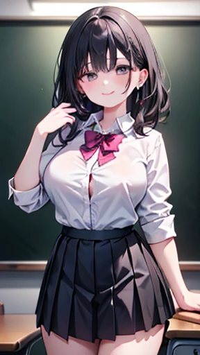 [GENERATED BY 7th anime XL-Pony A:100]
(score_9,score_8_up,score_7_up,score_6_up),masterpiece,best quality, source anime,

rating_explicit,
ukkripony,
1girl, standing, upper body, classroom,
half-closed eyes, heavy breathing, sweat,saliva,
grin, clenched teeth,


BREAK girl, 18 yo, (loli:1.3), (large breasts:1.3), (black hair:1.2), (medium long hair:1.2), (hair between eyes:0.5), (straight hair:1.3), grey eyes, (tareme:1.3),
BREAK (school uniform), (white collared shirt, plain pattern shirt, short sleeves, shirt tucked in:1),
(red plain pattern narrow neck ribbon:1.1),
(button gap:1),
BREAK (pov hands another's cheek, finger in mouth:1.3)