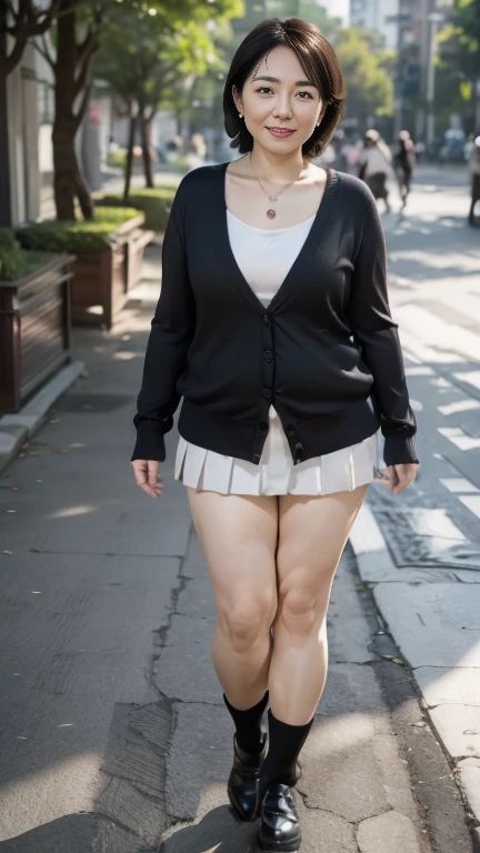 Milky white skin woman in black dress and hijab walking down the street, ,  hijab outfit, ,  hijab fashion model, plus size, plus size woman, ,  woman in black robes, beautiful woman, thicc, black outfit,, bbwchan , white sneakers , Height 170 cm, beautiful woman, with a beautiful appearance, a very beautiful masterpiece, a masterpiece of art, good lighting, Bright colors, Clean lines, naked.