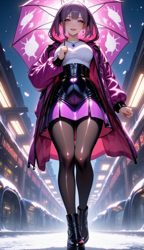 butler outfit, short pink hair, blue colored eyes, ashen skin, demon, claws, bangss, gothic art, full body shot shot, elegant pose, ssmile, Romanticism, work of art, anatomically correcte, high qualiy, super detaill, best qualityer, 4K, 8k, Perfect Woman, the most beautiful woman, her face has to be symmetrical and beautiful, baby pink hair, best qualityer final, beautfull woman, speech bubble, Galaxy,60s,70s,80s,colorfully,cosmo,space,oculos de sol