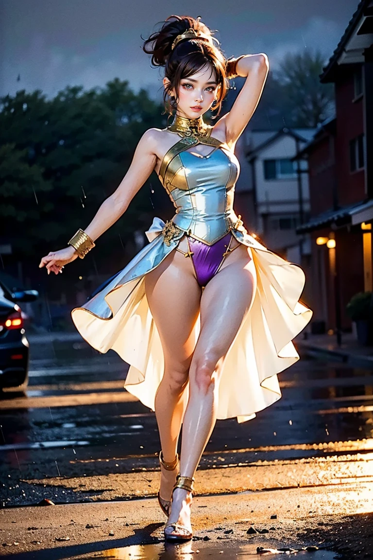 (ExtremelyDetailed((Risa Yukihira))) clearly visible the shape of Butt, Radiant PearlSkin with Transparency, (Round Girl) in sexy costume at BoxingEvent, Detailed Clothing texture, Full of (HUGE Audience) . (Full body shot:1.2),Ultra-detailed,grand scale,epic,zoomed out,wide angle. ZoomLayer, (ExtremelyDetailed Beautiful face with Focused) Dynamic Joyful Expressions LifeLike Rendering. (Exposed:0.52) PerfectLighting (TopQuality 8K(masterpiece(ProfessionalPhoto:1.37)))