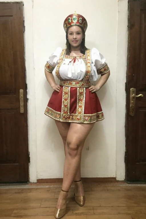 Dani Daniels dressed in traditional Peruvian clothing and smiling
