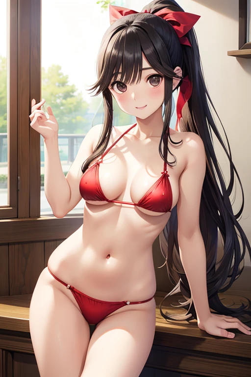 ((Best Quality)), ((Masterpiece)), ((Detailed)), (Immersive), (impressive), ((The vibrant)), Anime style, Young girl, Furry, Cat's ears, Micro Bikini, pink bikini, vector art, vector illustration, Scalable art, moon light, Beach, summer ambiance, selective focus, fine art photography, background blur