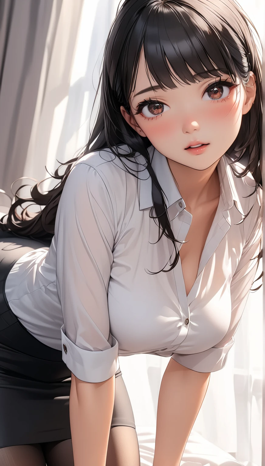navel, cleavage, (Big chest: 1.2) Features, There is water on the body, Clothes are soaked, ((Ultra mini skirt, Tight body, Public hair is huge, )), White shirt, Tight body, Ultra-thin shirt, (Extra short shirt, heavy rain), Wet clothes, Long hair, Black hair, Wavy hair, Double eyelids, 耳Nipple Ring, No bra, , no underwares, Curved body, Sexy body, Perfect body, ((Realistic lighting, best qualtiy, 8K, tmasterpiece:1.3)), sharp fokus:1.2, 1girll, Beautiful Women with Perfect Figure:1.4, Slim abs:1.1,Ultra-fine face,Fine eyes,二重まぶた,
