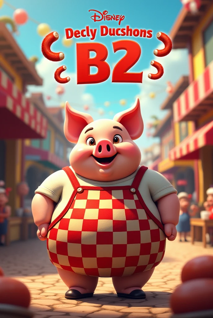 Cartoon pig,white backgrounid